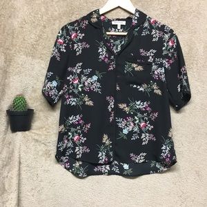 Women’s floral-print blouse